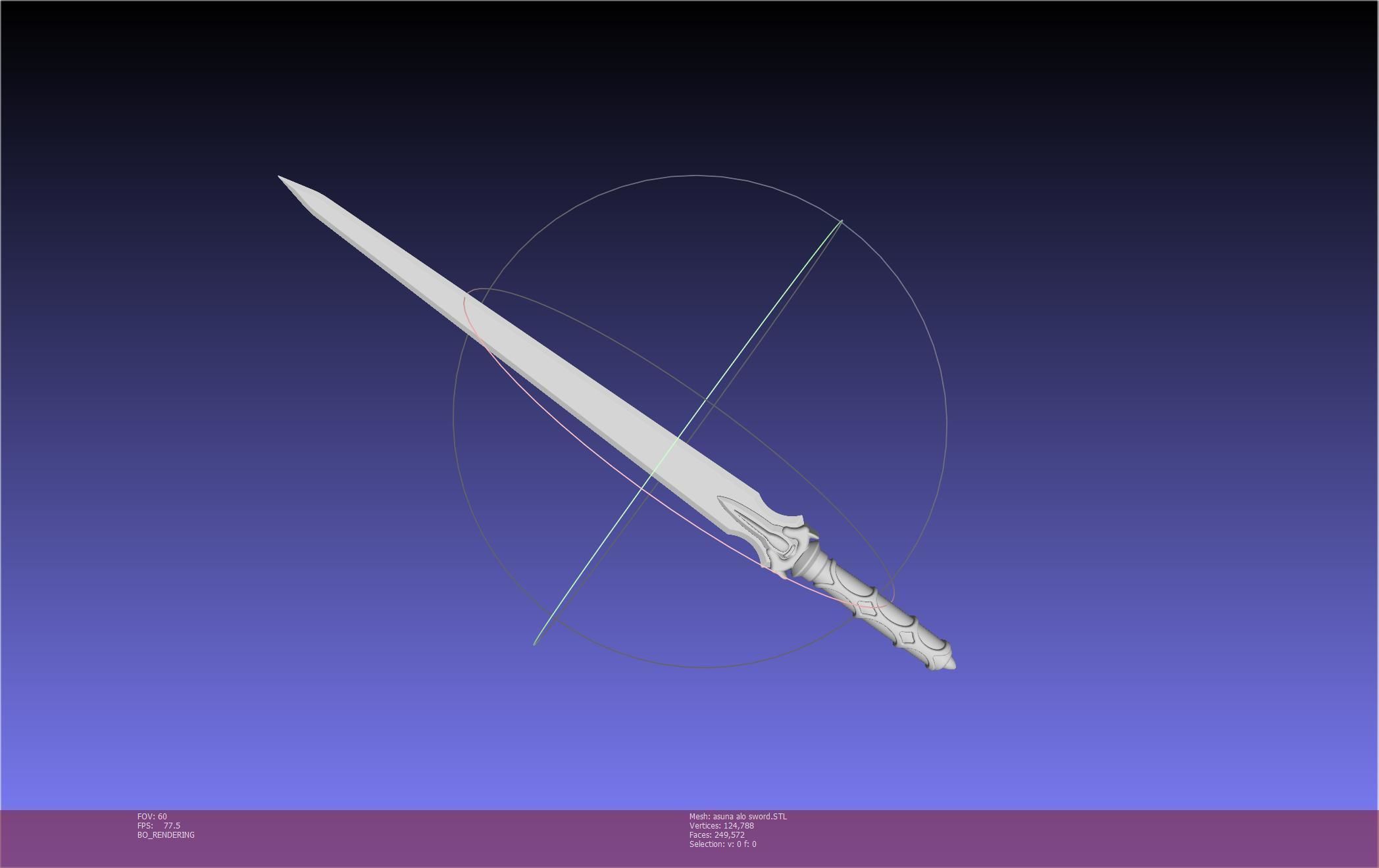 Sword Art Online Asuna ALO Sword Printable Assembly 3D print model_54