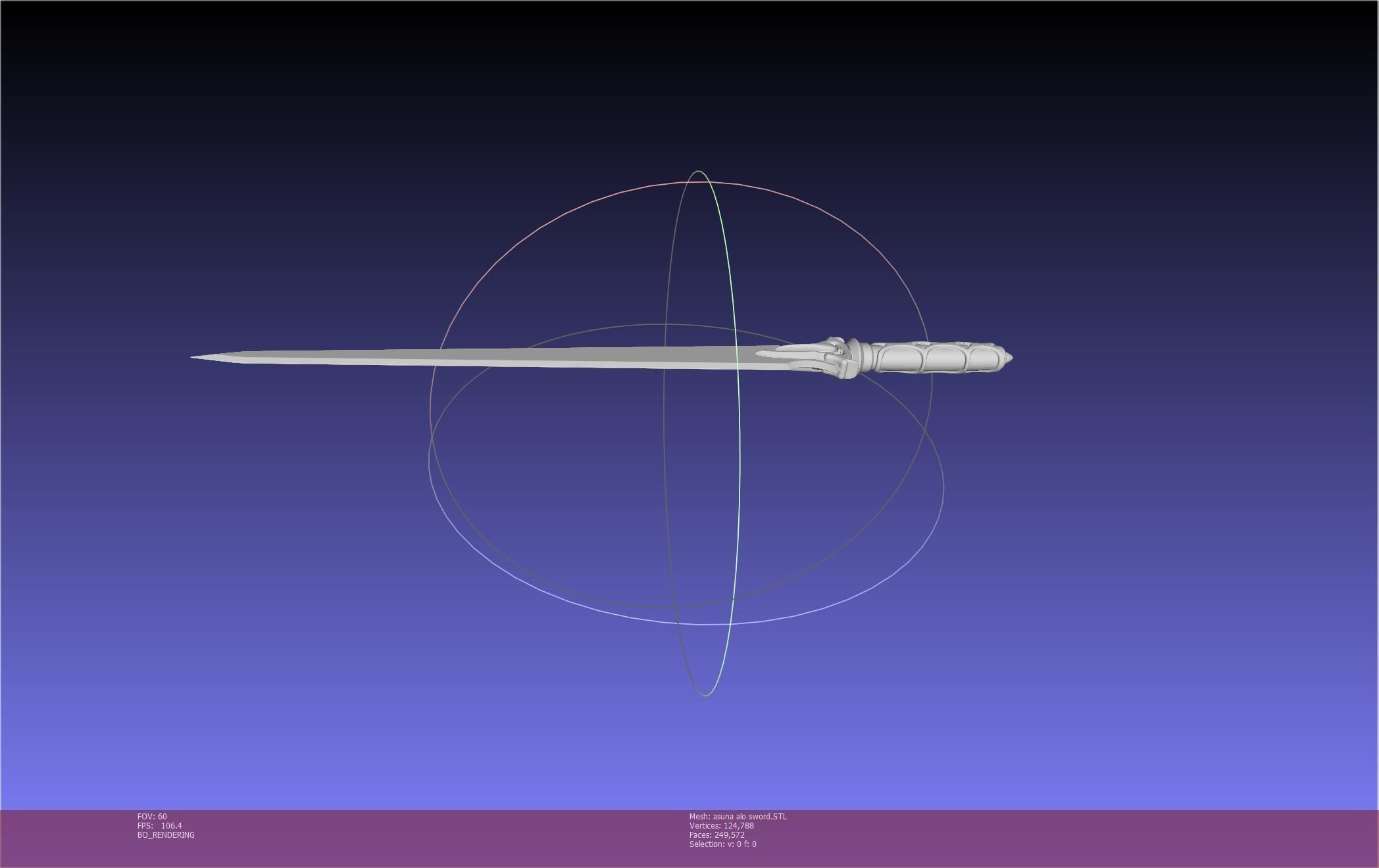 Sword Art Online Asuna ALO Sword Printable Assembly 3D print model_42