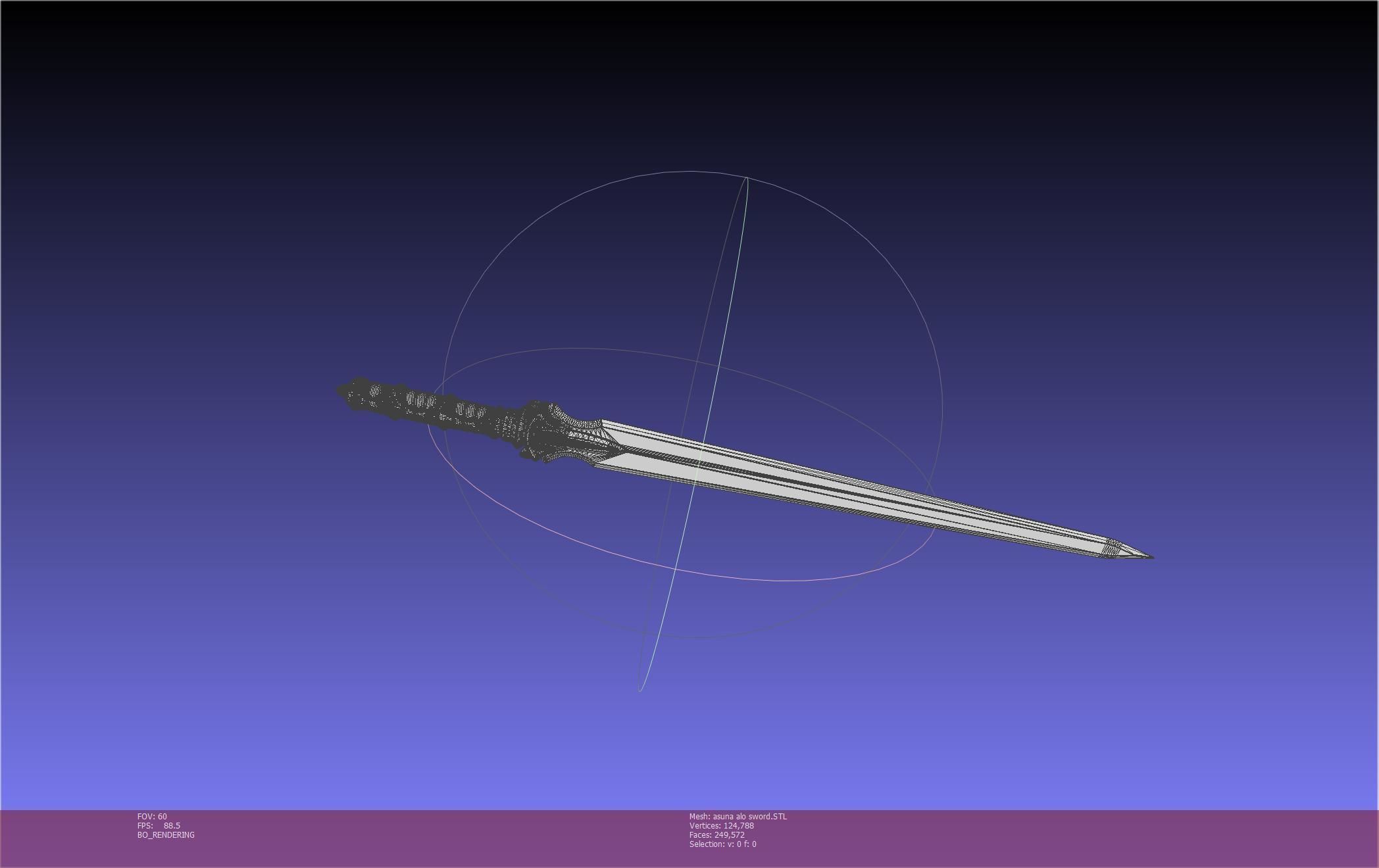 Sword Art Online Asuna ALO Sword Printable Assembly 3D print model_86