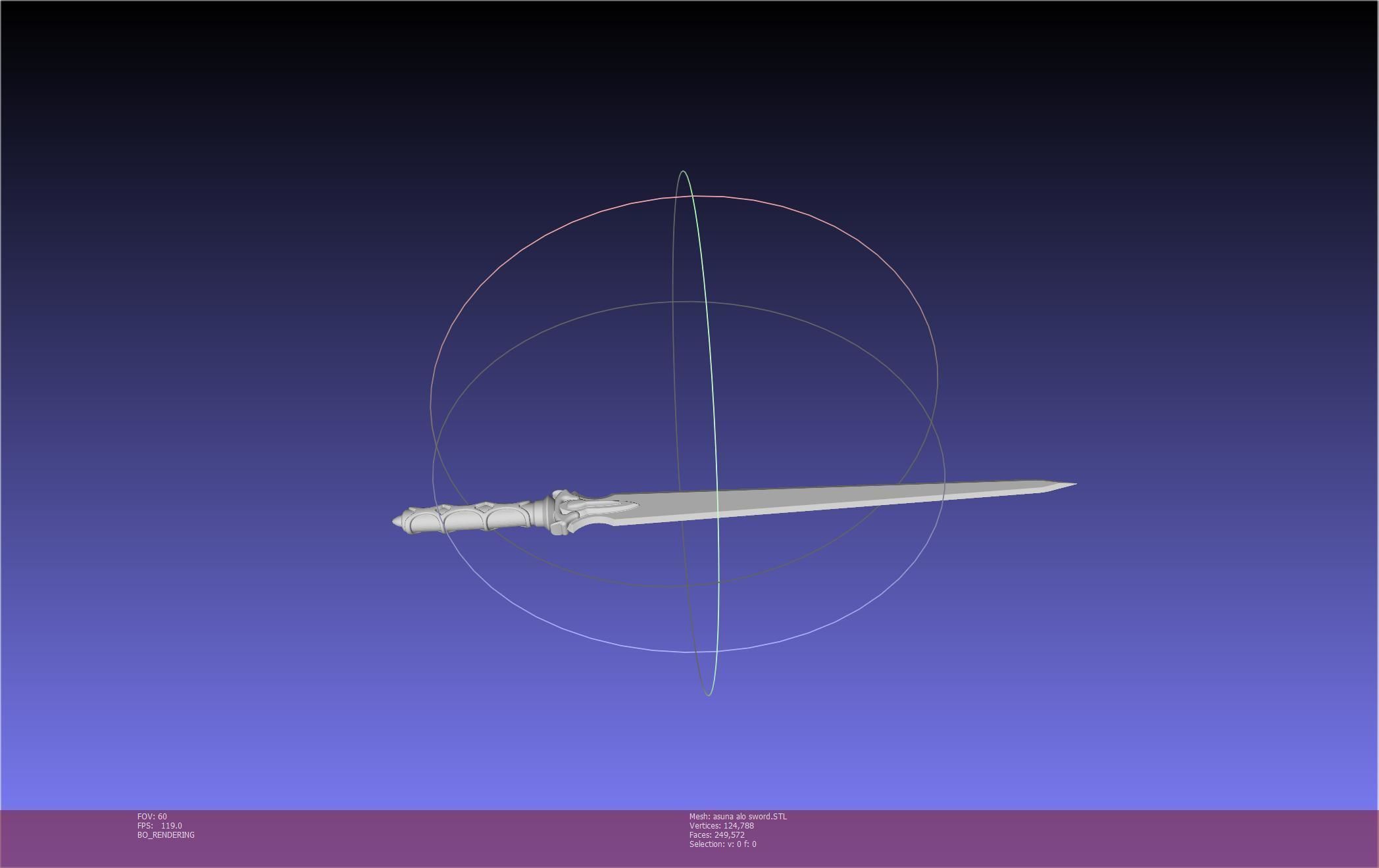 Sword Art Online Asuna ALO Sword Printable Assembly 3D print model_25