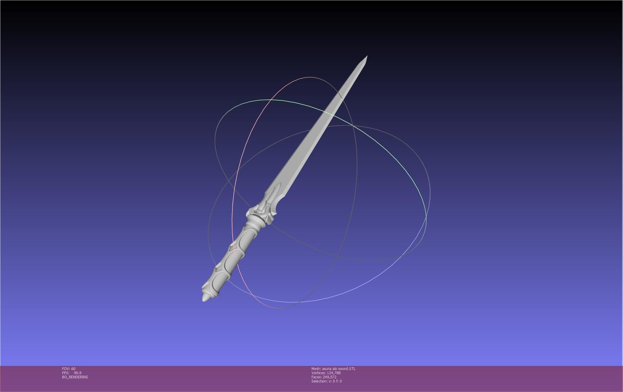 Sword Art Online Asuna ALO Sword Printable Assembly 3D print model_40