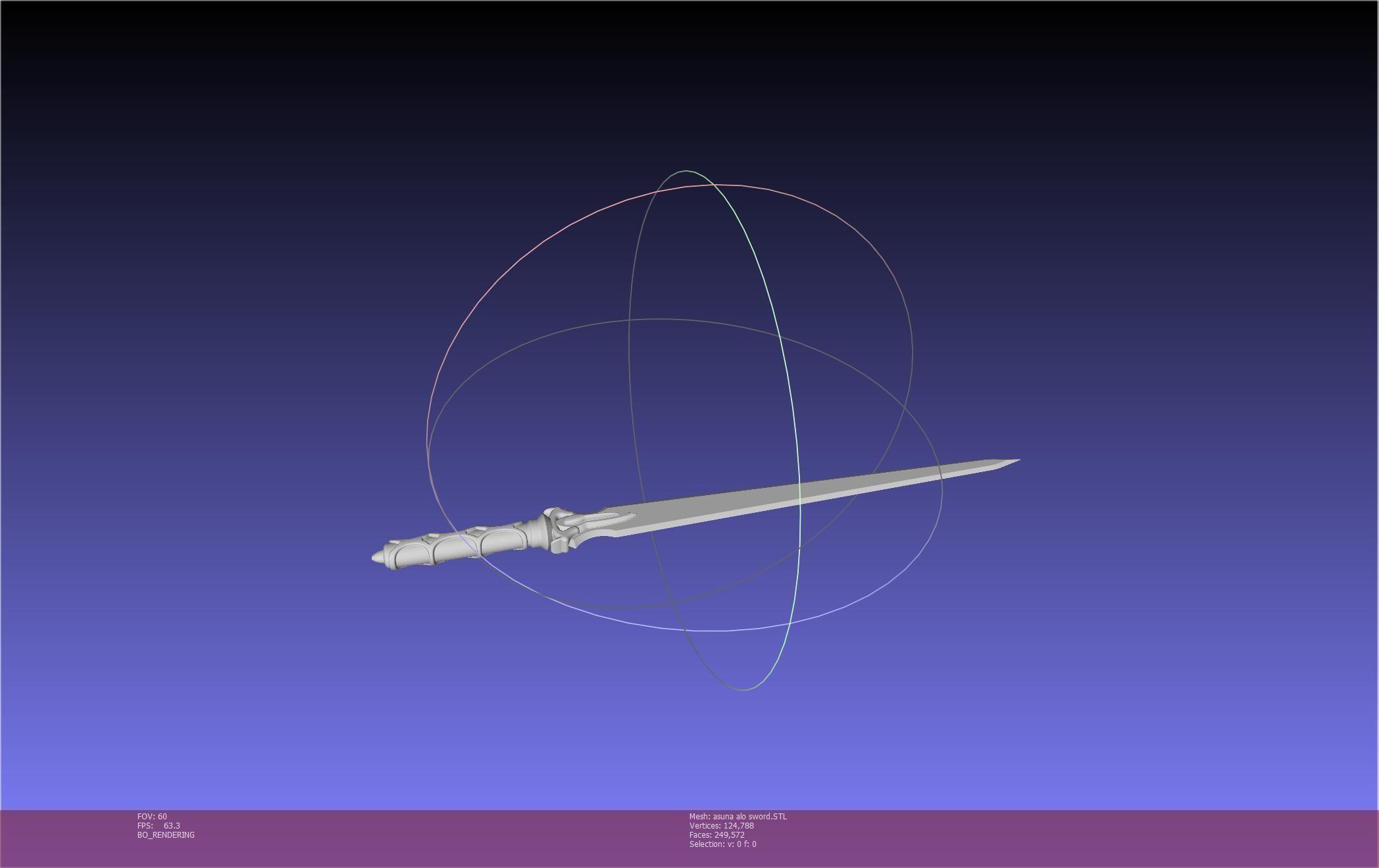 Sword Art Online Asuna ALO Sword Printable Assembly 3D print model_26