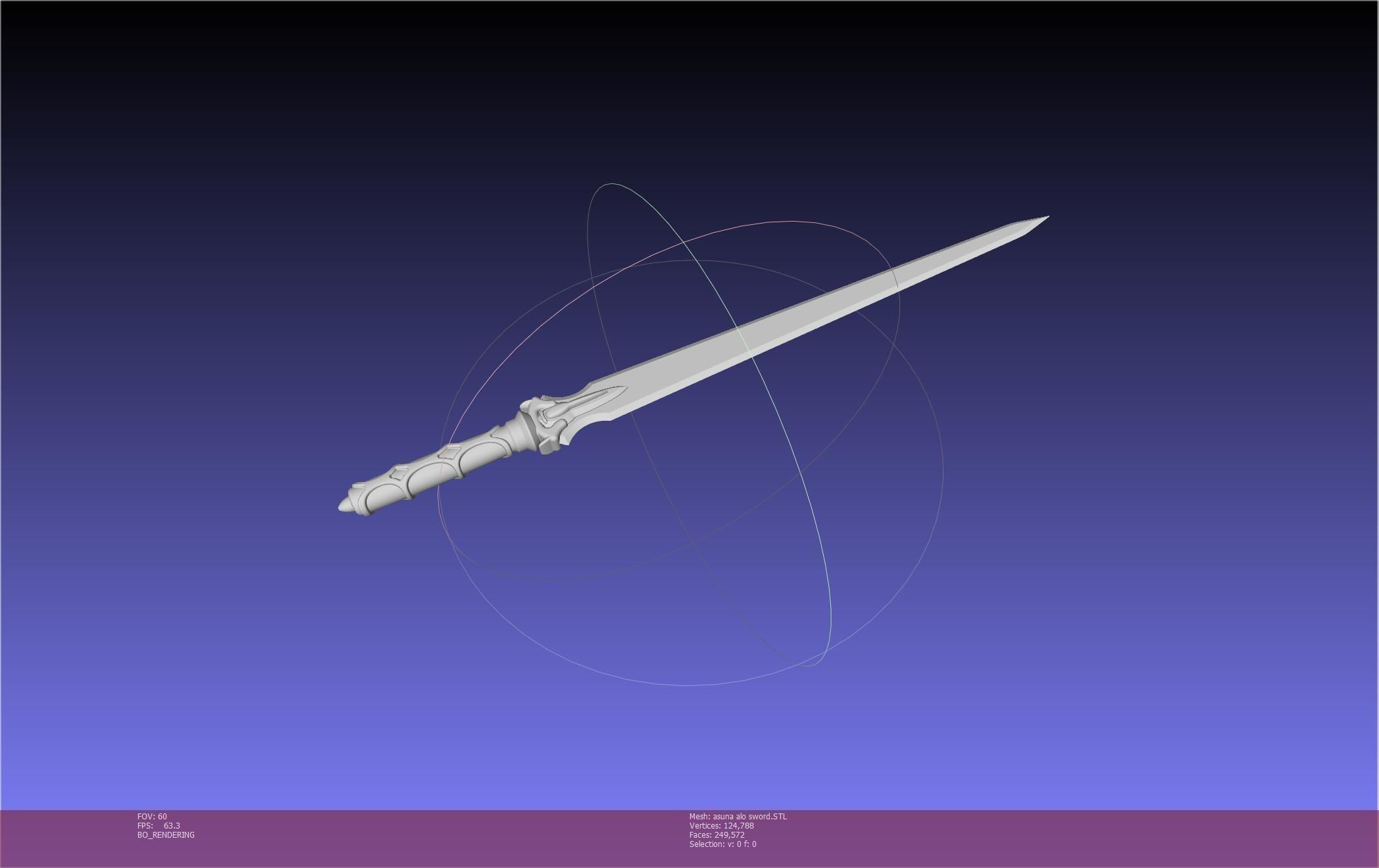 Sword Art Online Asuna ALO Sword Printable Assembly 3D print model_11