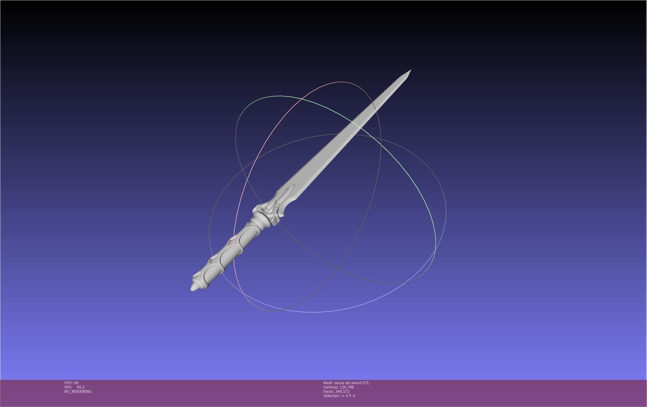 Sword Art Online Asuna ALO Sword Printable Assembly 3D print model_65