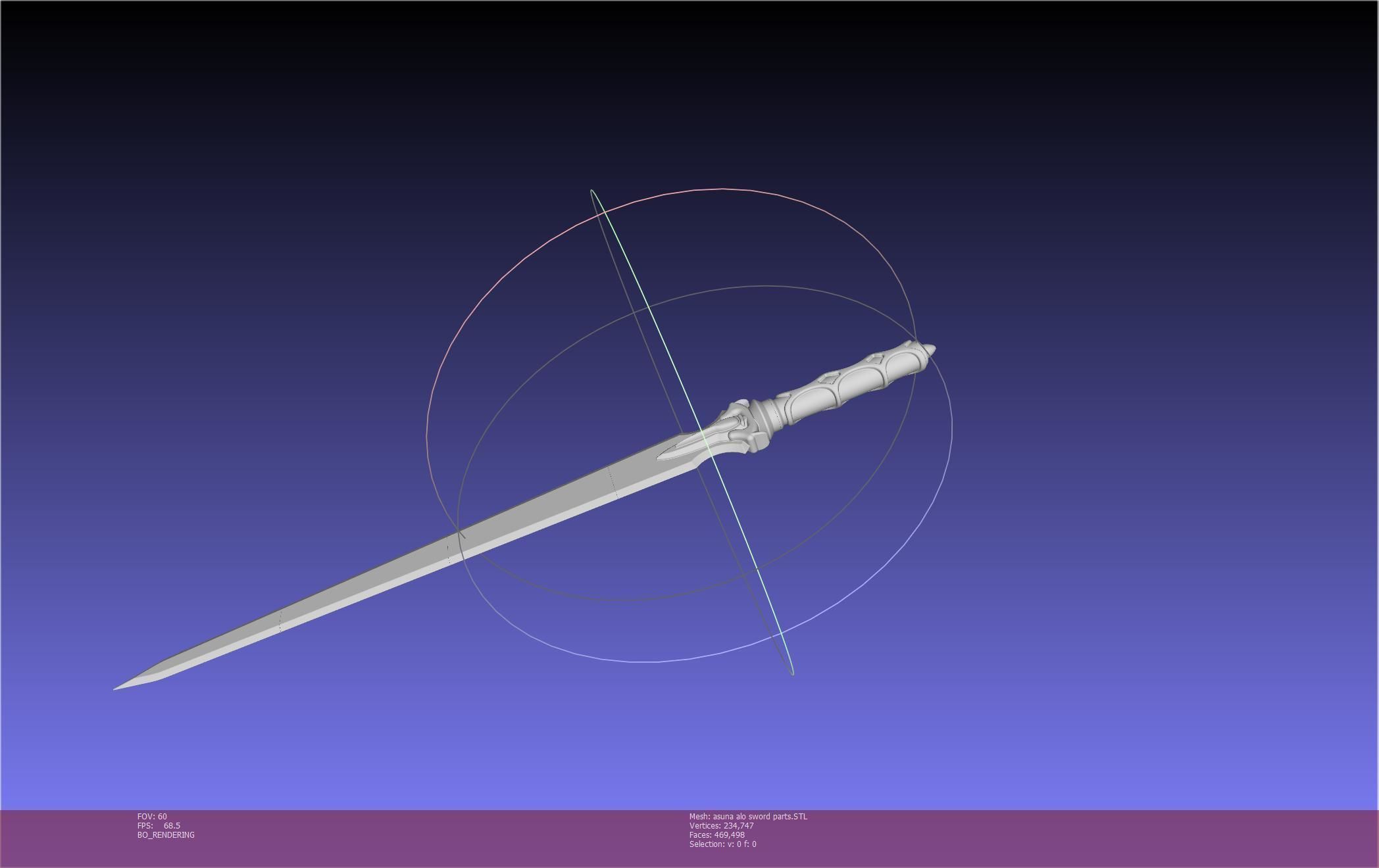 Sword Art Online Asuna ALO Sword Printable Assembly 3D print model_129