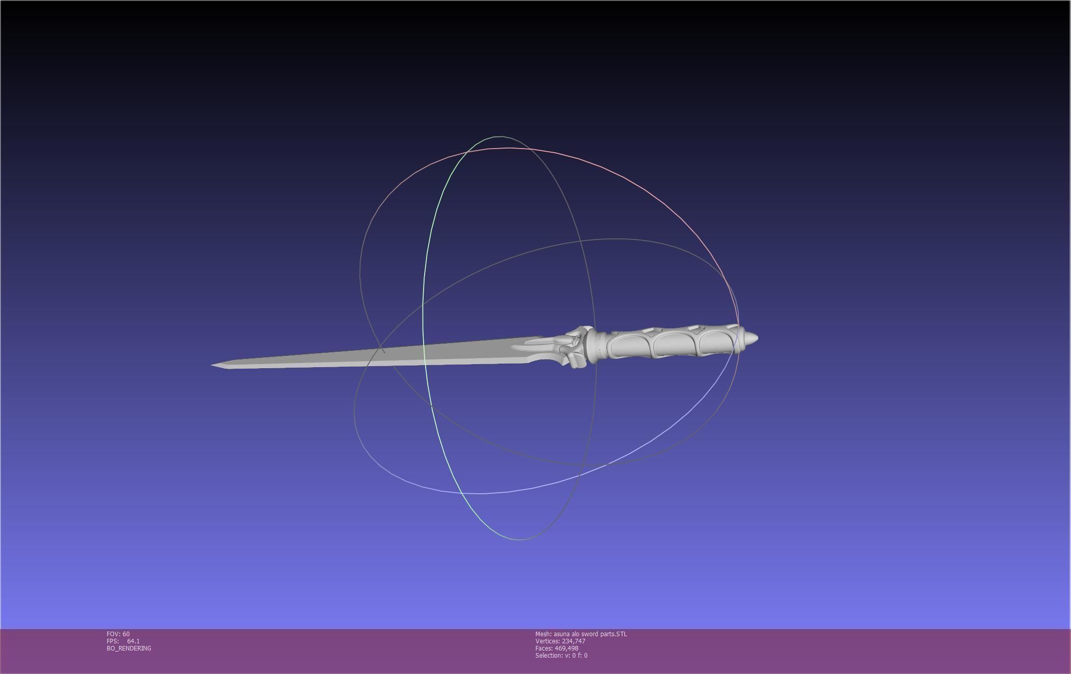 Sword Art Online Asuna ALO Sword Printable Assembly 3D print model_127