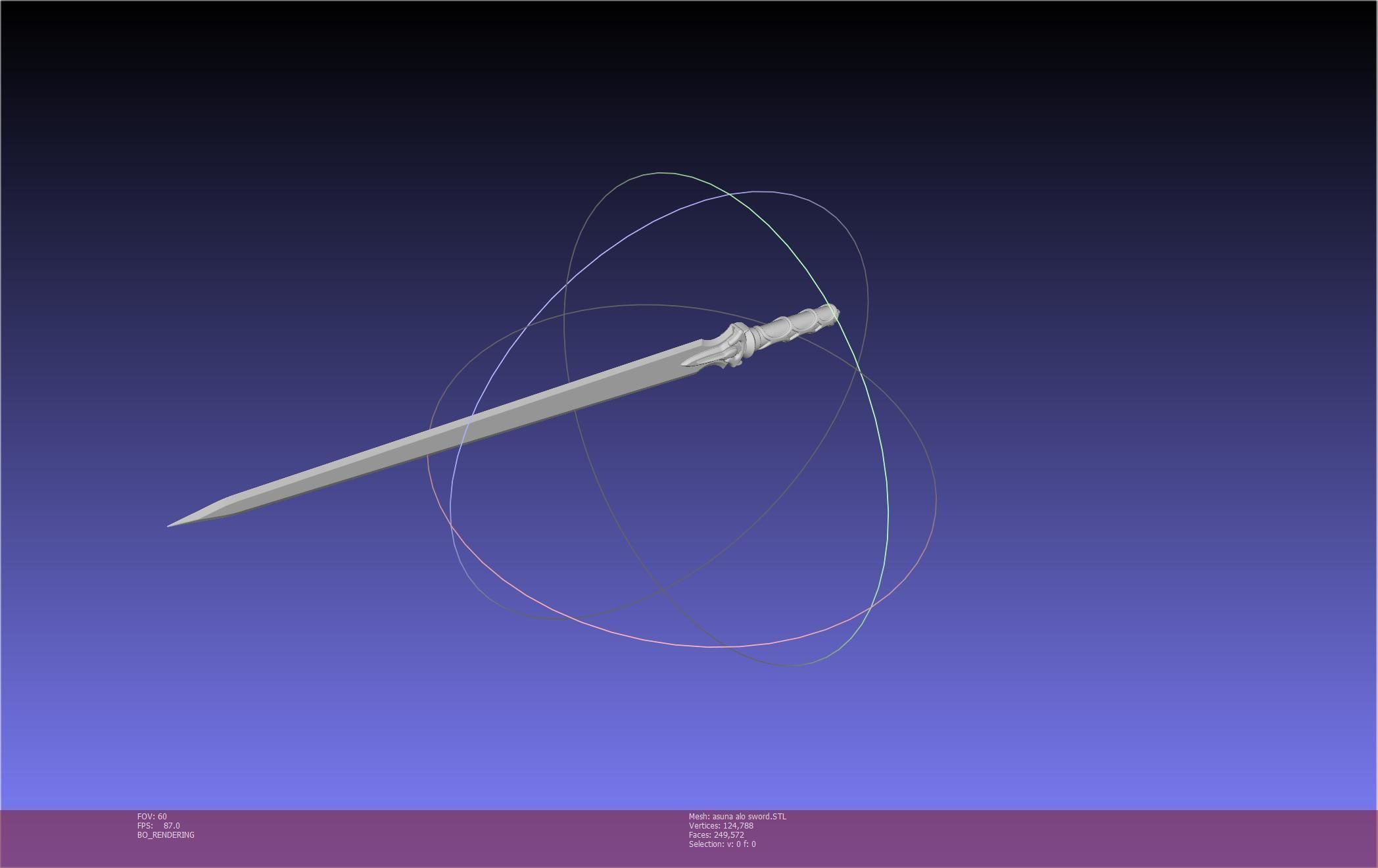 Sword Art Online Asuna ALO Sword Printable Assembly 3D print model_51