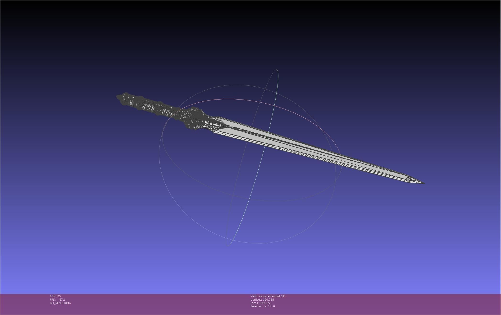 Sword Art Online Asuna ALO Sword Printable Assembly 3D print model_114