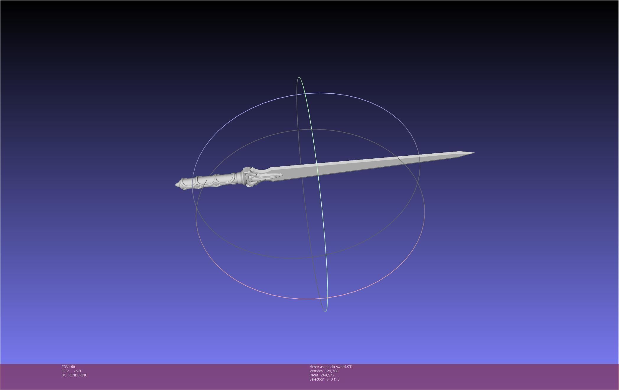 Sword Art Online Asuna ALO Sword Printable Assembly 3D print model_21