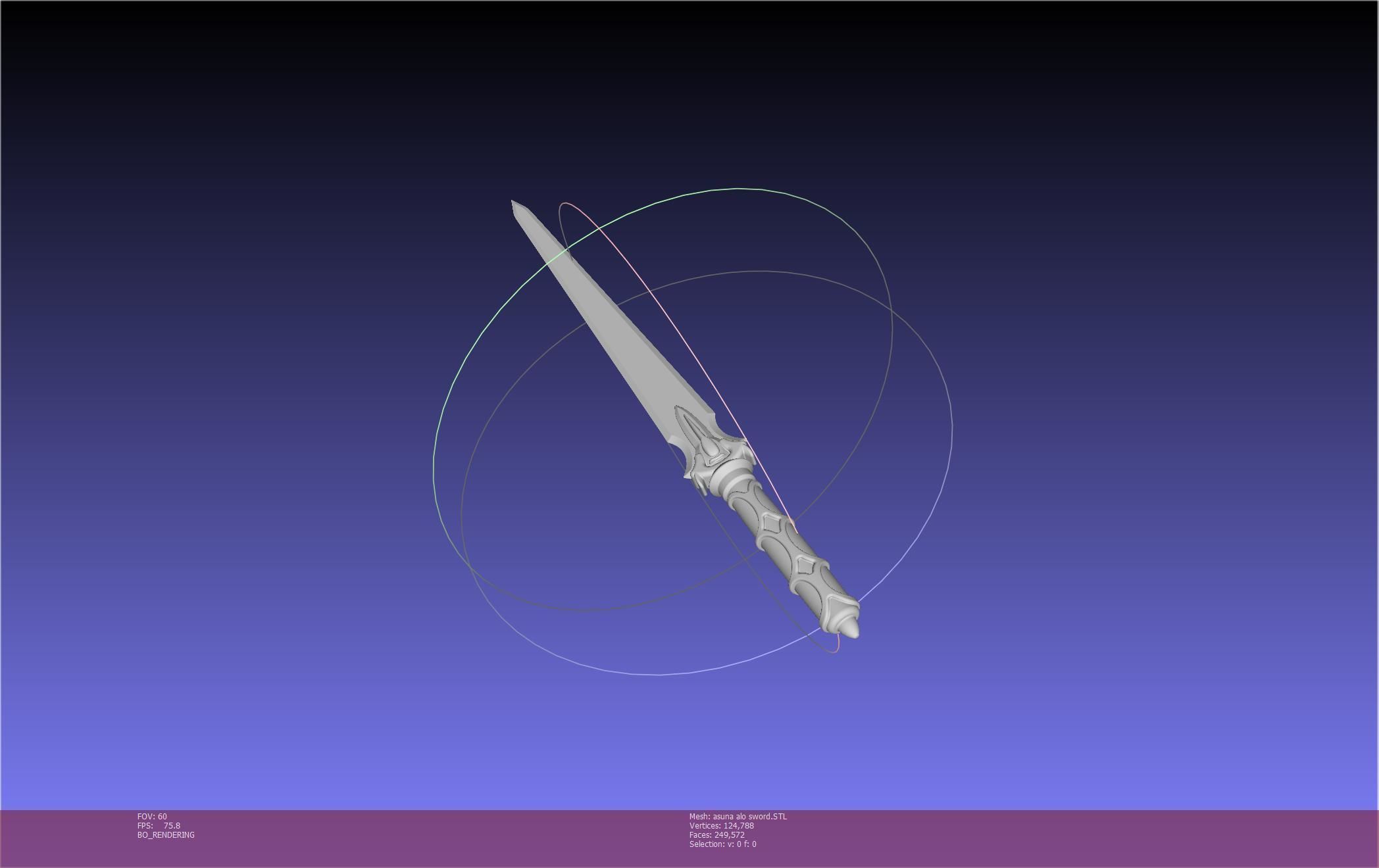 Sword Art Online Asuna ALO Sword Printable Assembly 3D print model_64