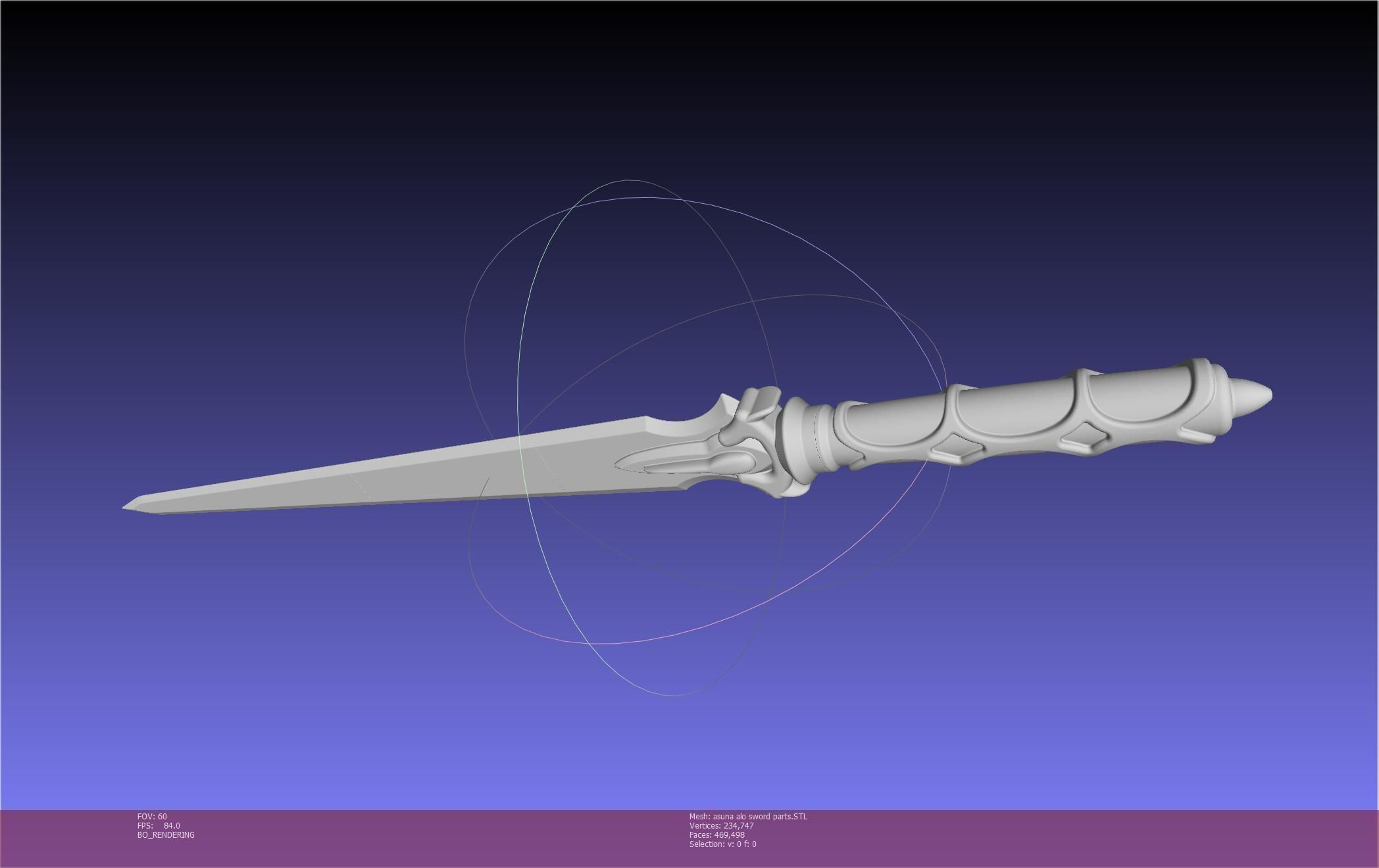 Sword Art Online Asuna ALO Sword Printable Assembly 3D print model_122
