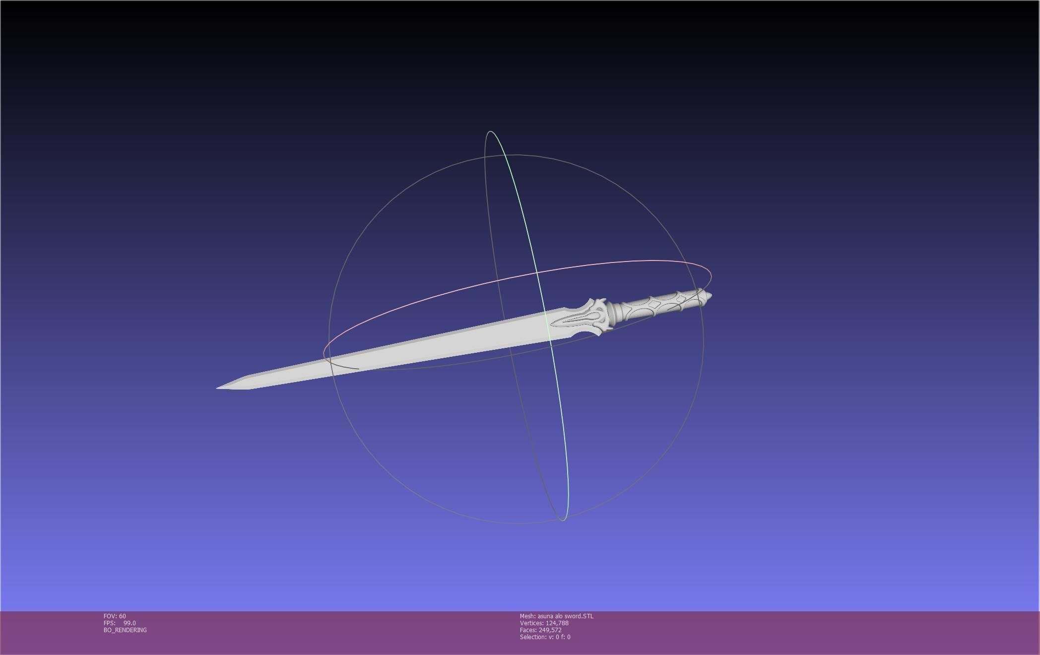 Sword Art Online Asuna ALO Sword Printable Assembly 3D print model_58