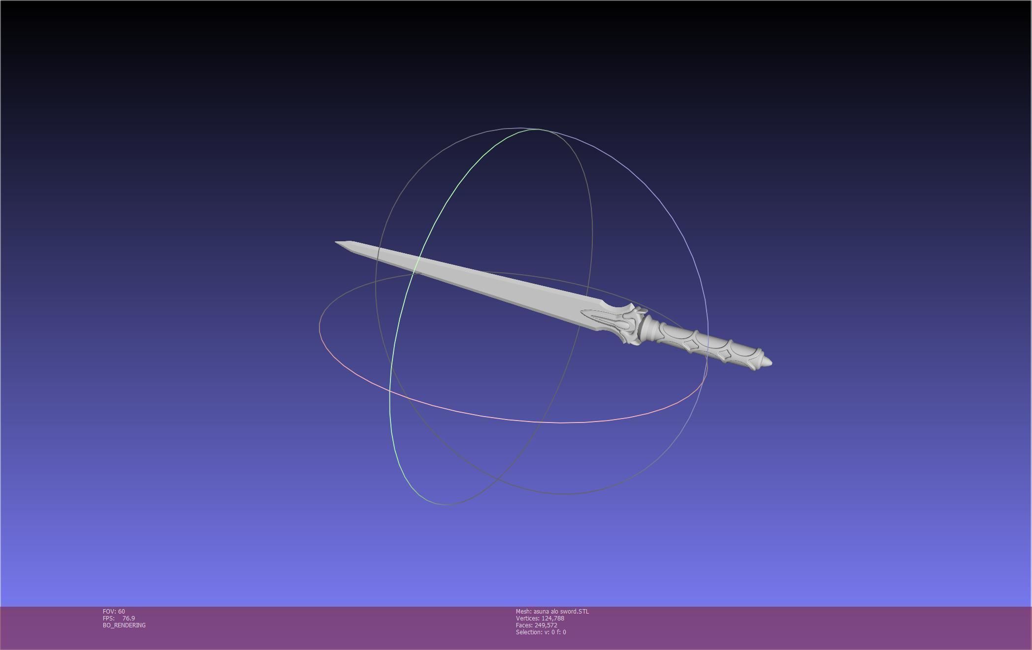 Sword Art Online Asuna ALO Sword Printable Assembly 3D print model_34