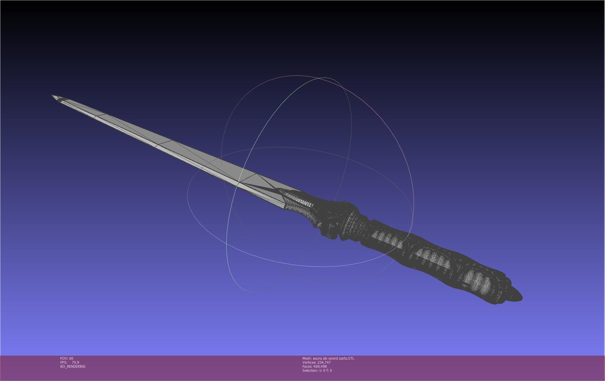 Sword Art Online Asuna ALO Sword Printable Assembly 3D print model_121