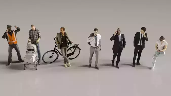 3d scan Male characters 1