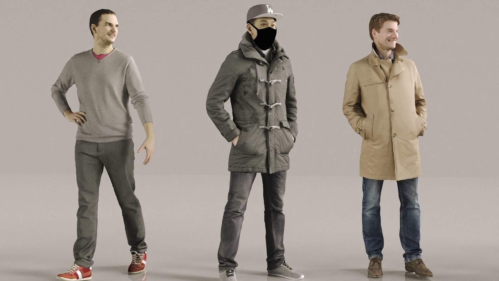 3d scanned Male characters 2 3D model_2