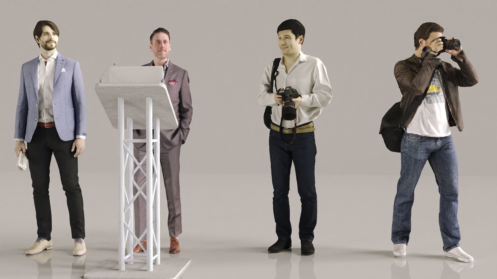 3d scanned Male characters 2 3D model_3