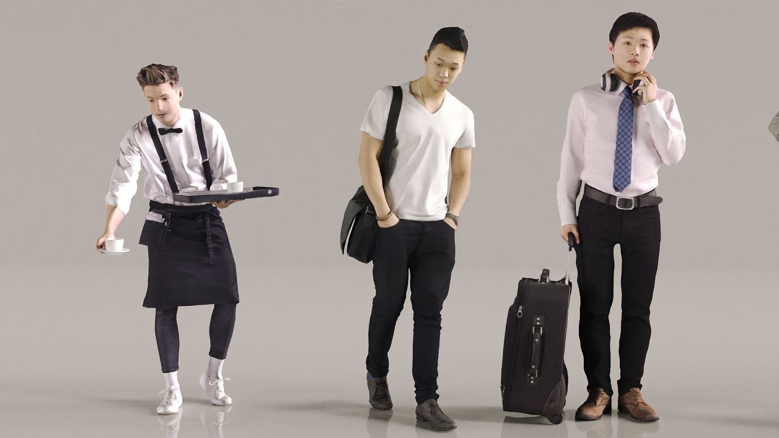 3d scanned Male characters 2 3D model_4