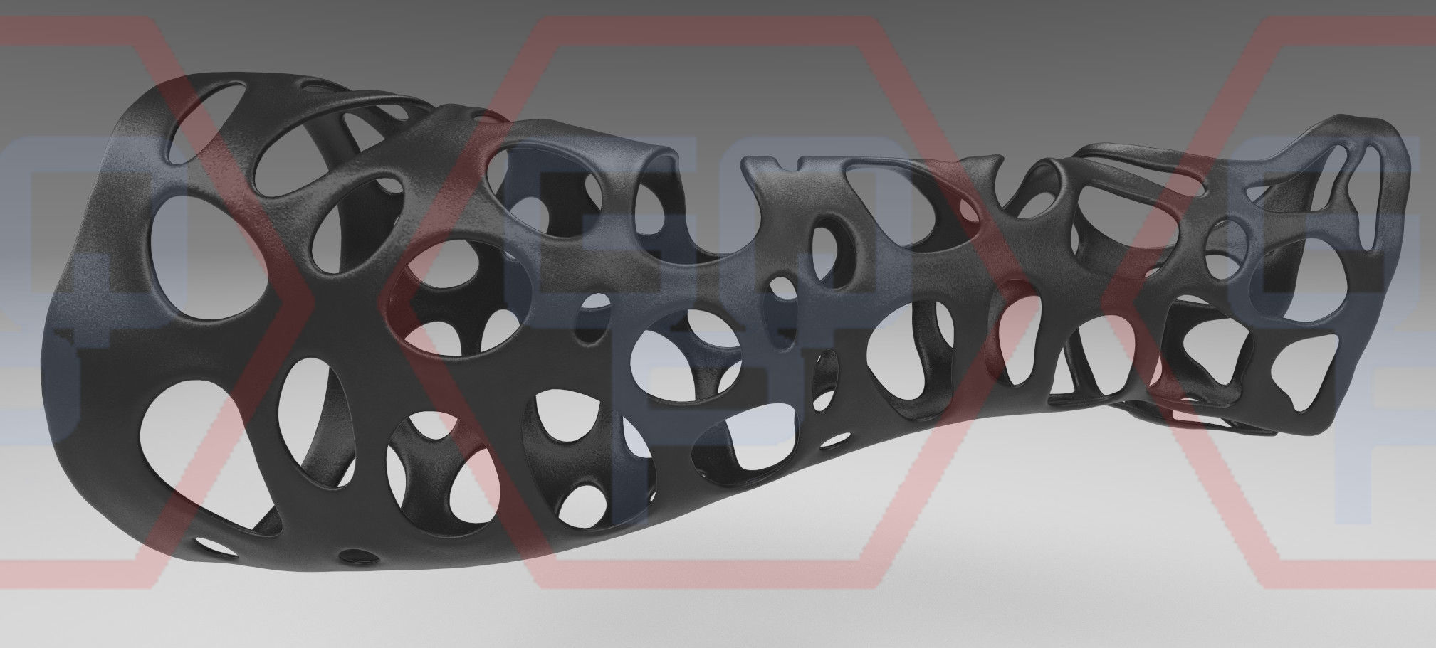 Orthopedic Hand wrist brace Low-poly 3D model_3