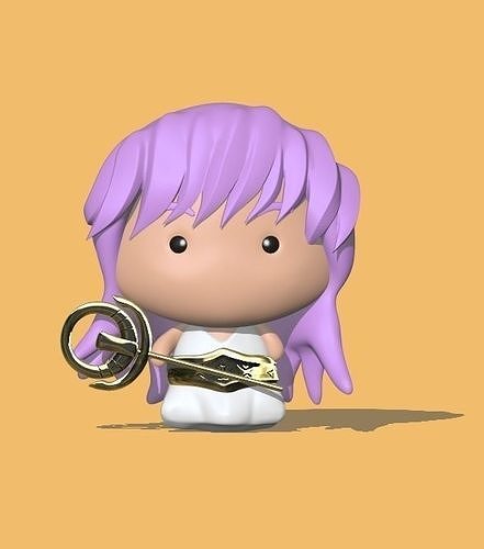 Athena toy with bow and arrow Free 3D print model