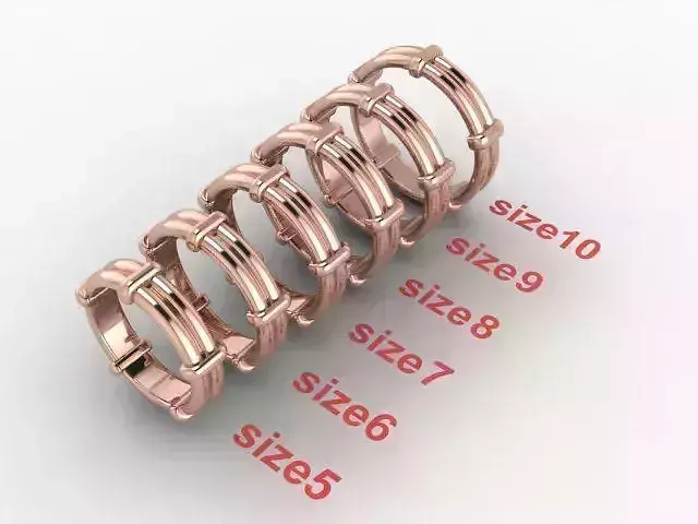 Rope Style Fashion Band Ring Mix Sizes