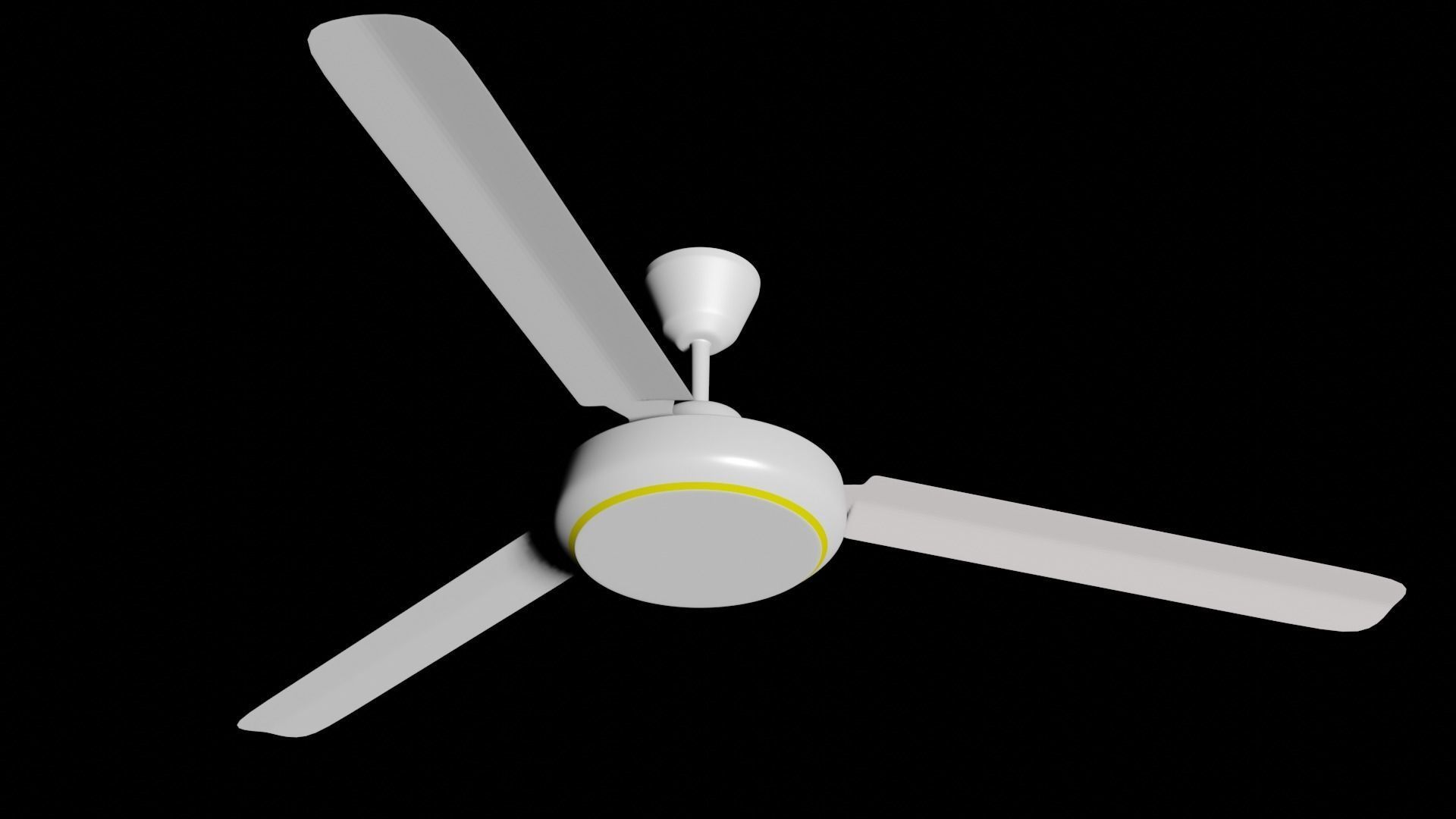 Celing Fan Low-poly 3D model_3