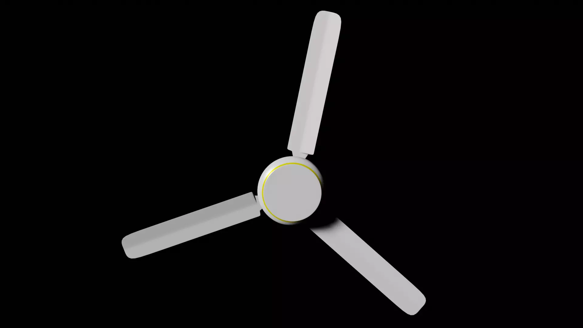 Celing Fan Low-poly 3D model_0
