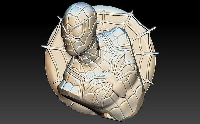 Spiderman 3D STL Model for CNC Router 3D print model