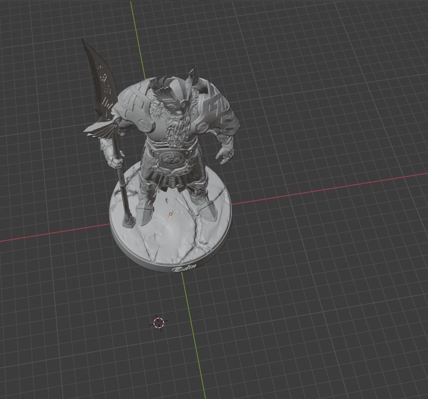 Odin le roi des dieux nordiques 3D print model_4