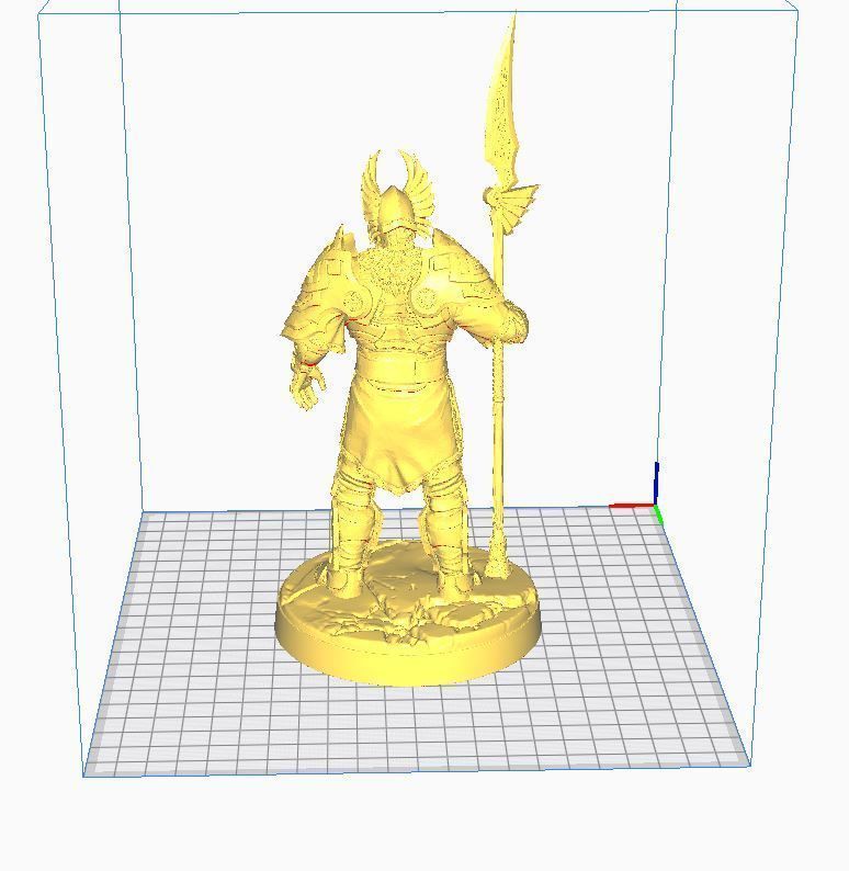 Odin le roi des dieux nordiques 3D print model_1