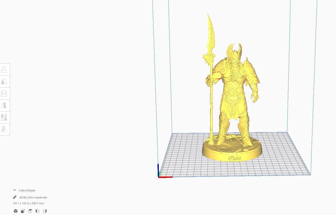 Odin le roi des dieux nordiques 3D print model_2