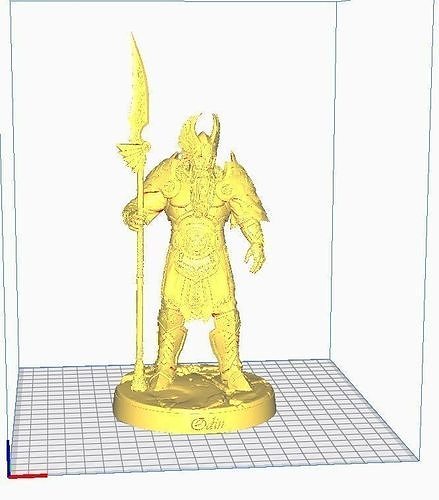Odin le roi des dieux nordiques 3D print model
