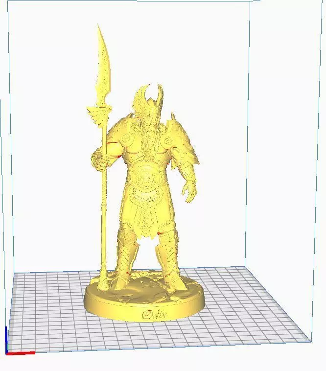 Odin le roi des dieux nordiques 3D print model_0
