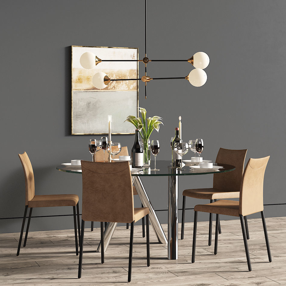 Dinning Set 28 3D model_1