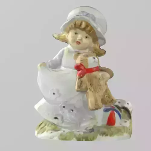 fille ourson 3D print model
