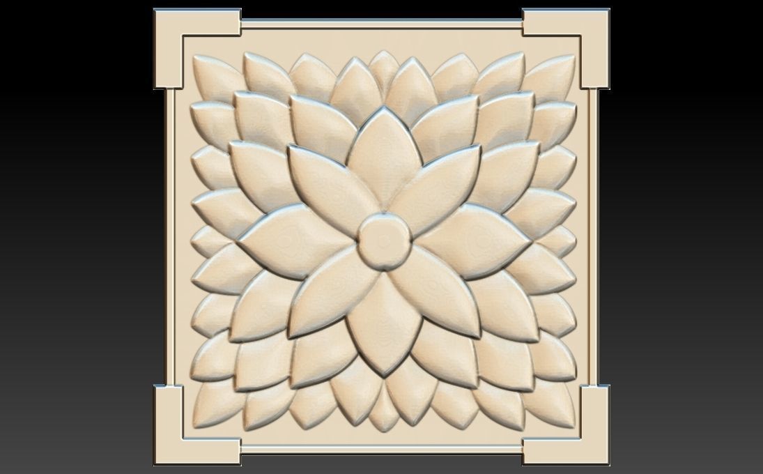 35 piece flower set 3D STL Model for CNC Router 3D print model_35