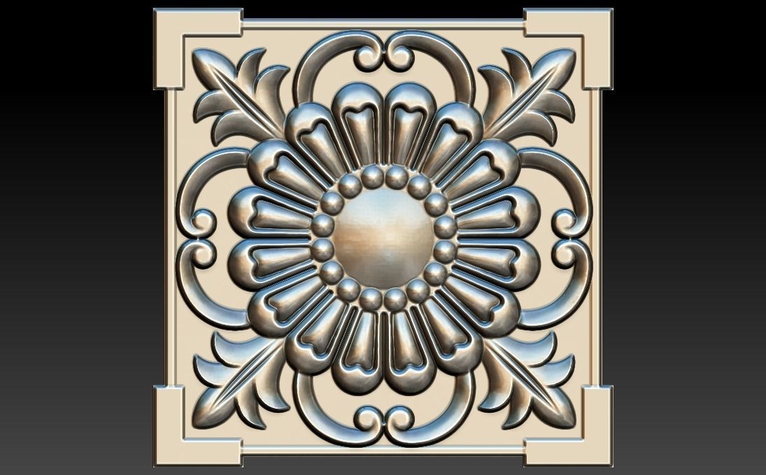 35 piece flower set 3D STL Model for CNC Router 3D print model_11