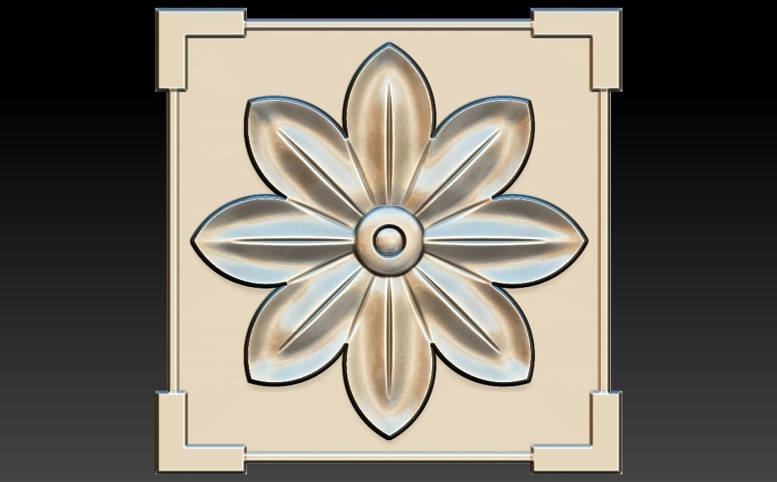 35 piece flower set 3D STL Model for CNC Router 3D print model_9