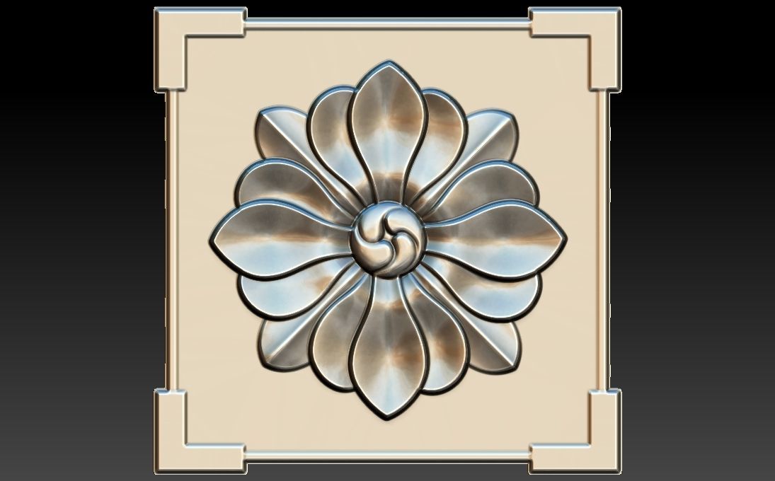 35 piece flower set 3D STL Model for CNC Router 3D print model_4