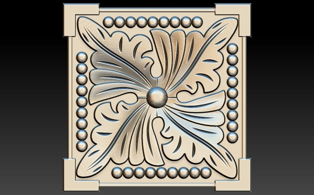 35 piece flower set 3D STL Model for CNC Router 3D print model_31