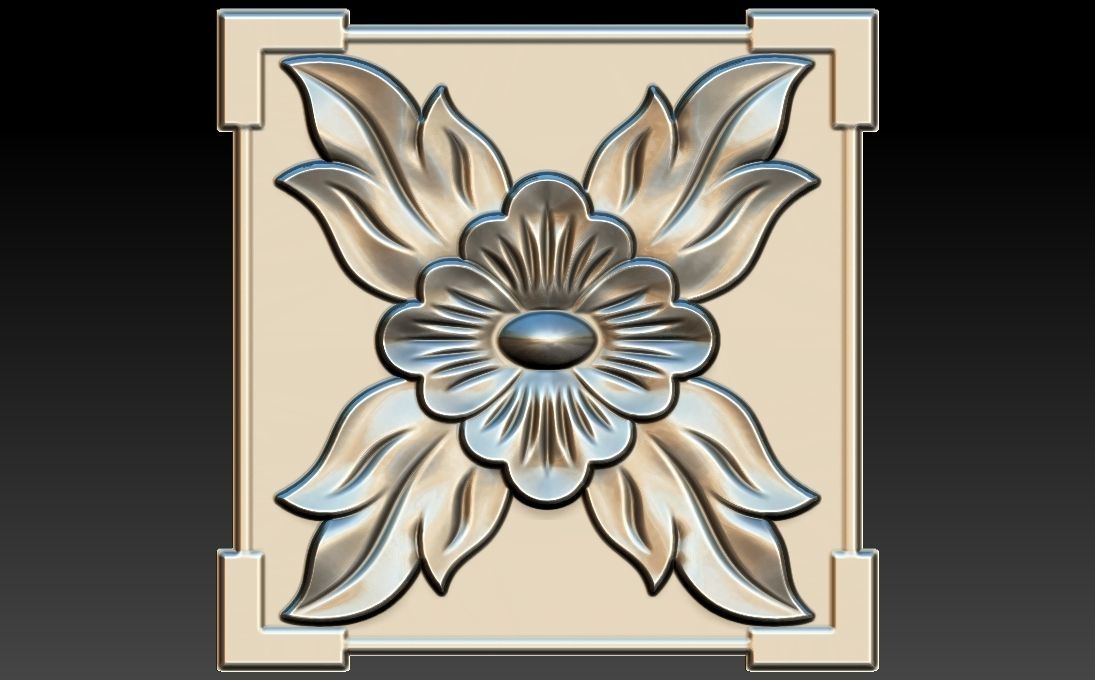 35 piece flower set 3D STL Model for CNC Router 3D print model_20