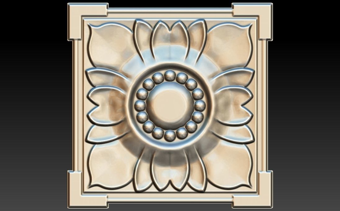 35 piece flower set 3D STL Model for CNC Router 3D print model_5