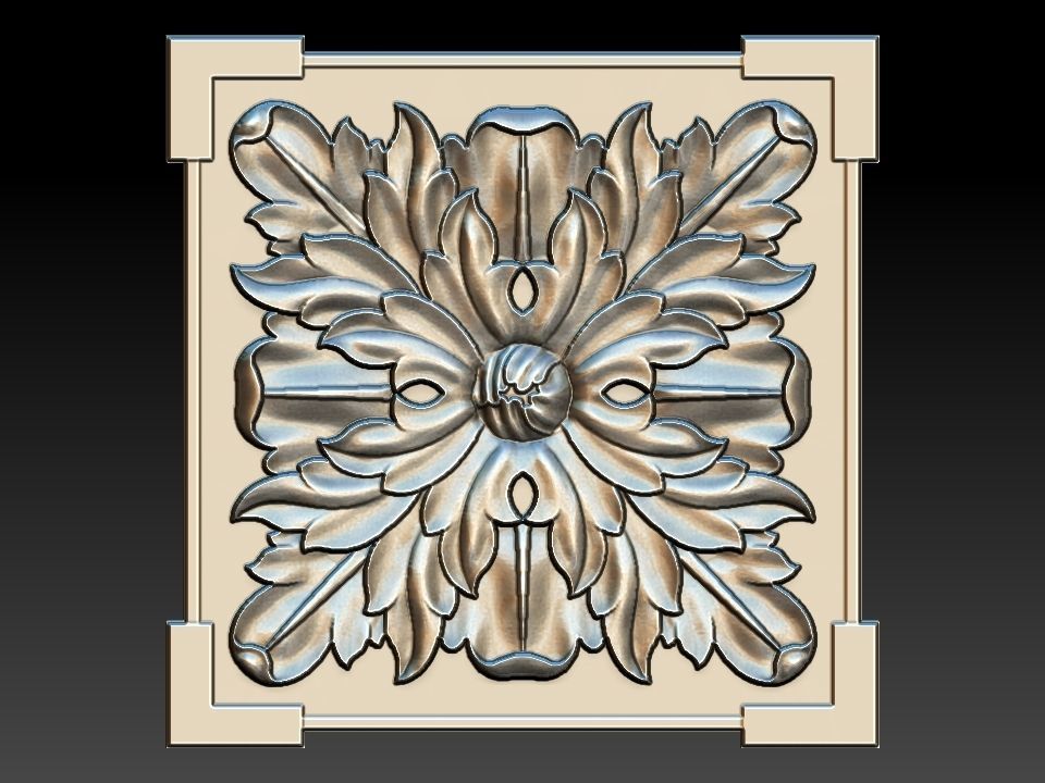 35 piece flower set 3D STL Model for CNC Router 3D print model_1