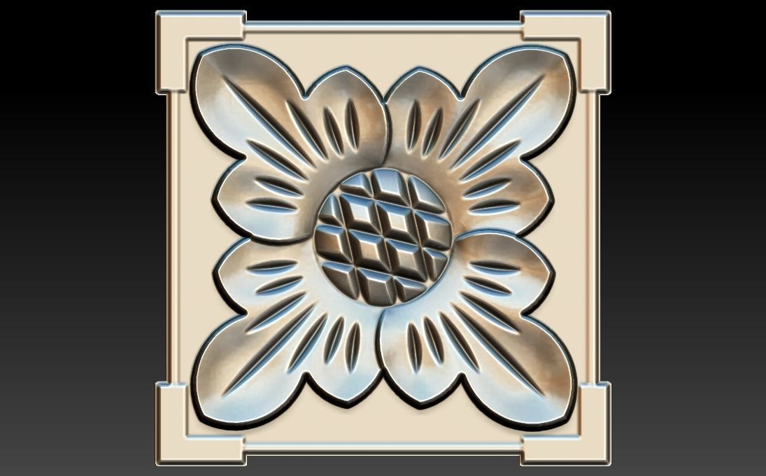 35 piece flower set 3D STL Model for CNC Router 3D print model_27