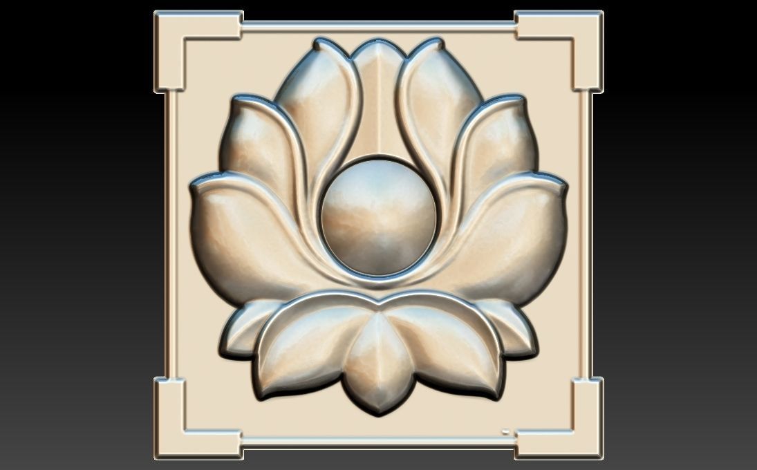 35 piece flower set 3D STL Model for CNC Router 3D print model_30