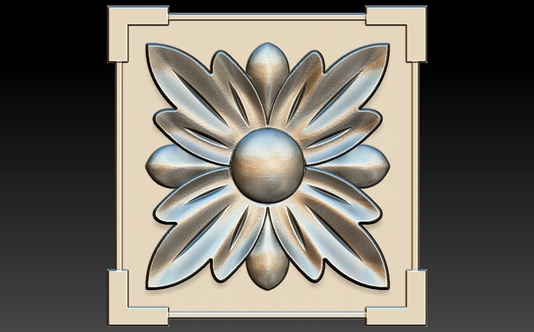 35 piece flower set 3D STL Model for CNC Router 3D print model_24