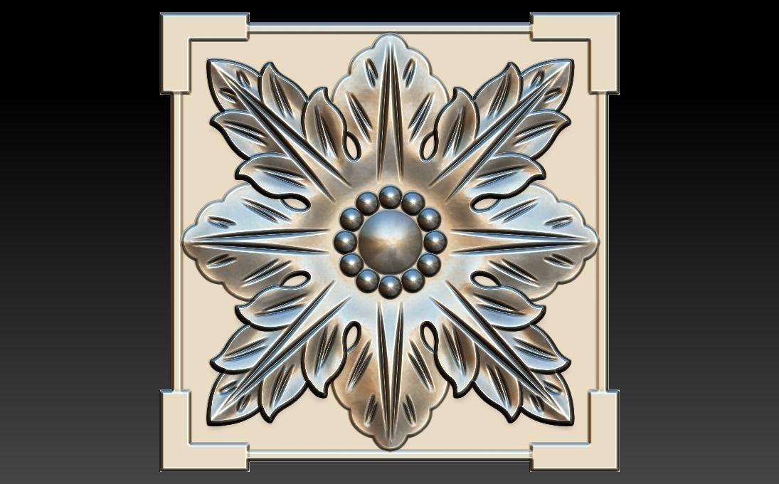 35 piece flower set 3D STL Model for CNC Router 3D print model_28