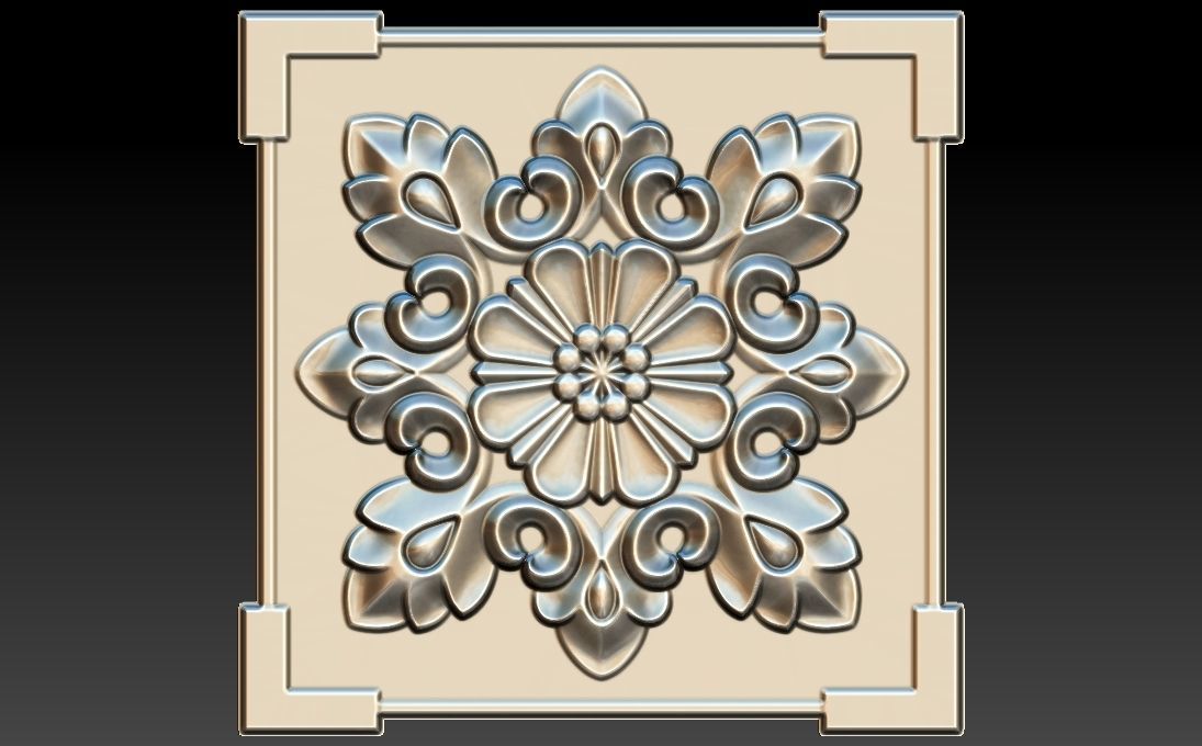 35 piece flower set 3D STL Model for CNC Router 3D print model_17