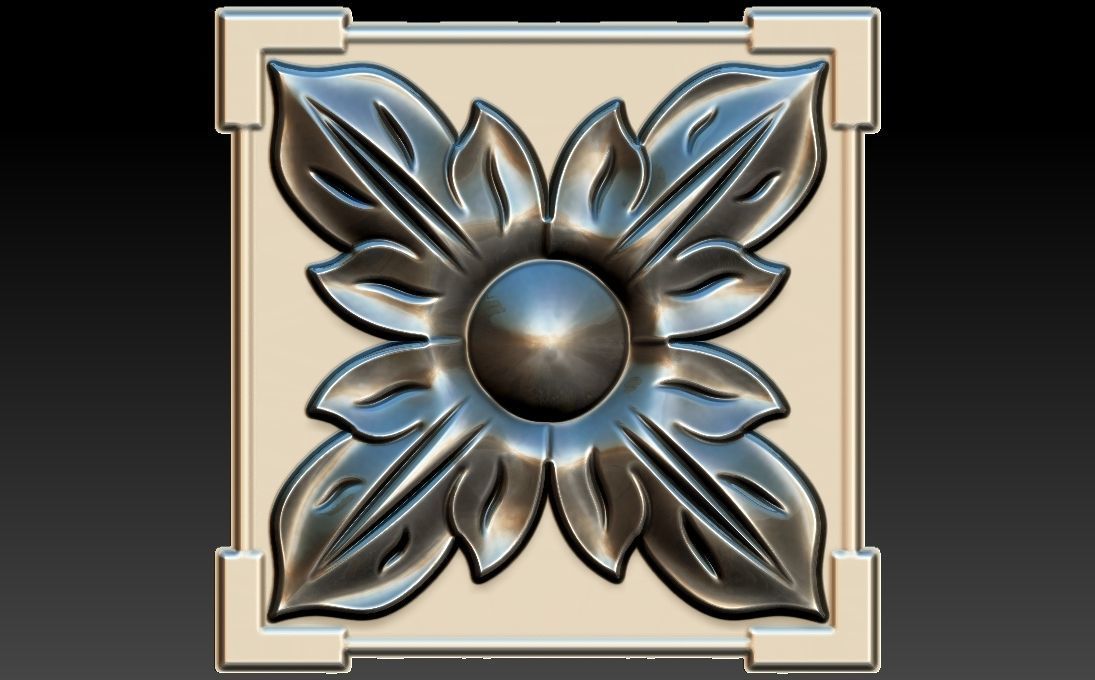 35 piece flower set 3D STL Model for CNC Router 3D print model_23