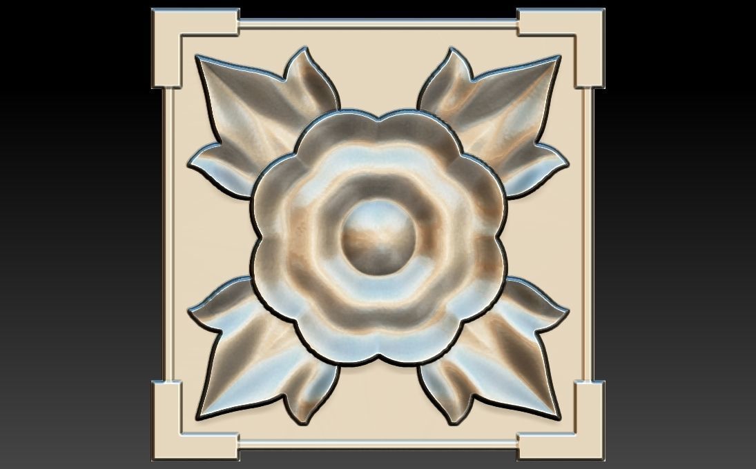 35 piece flower set 3D STL Model for CNC Router 3D print model_10